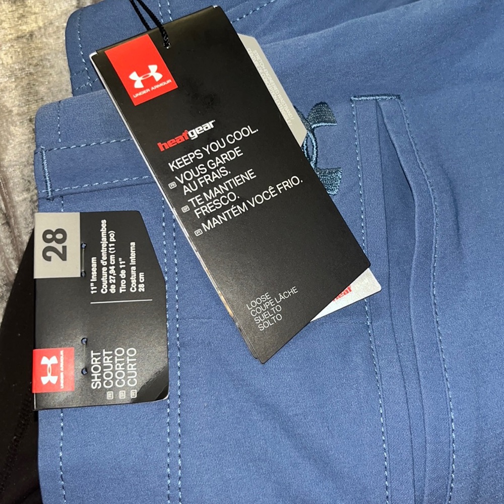 Under Armour Blue Heatgear Match Play Golf Shorts, Men’s Size 28. - Picture 5 of 5